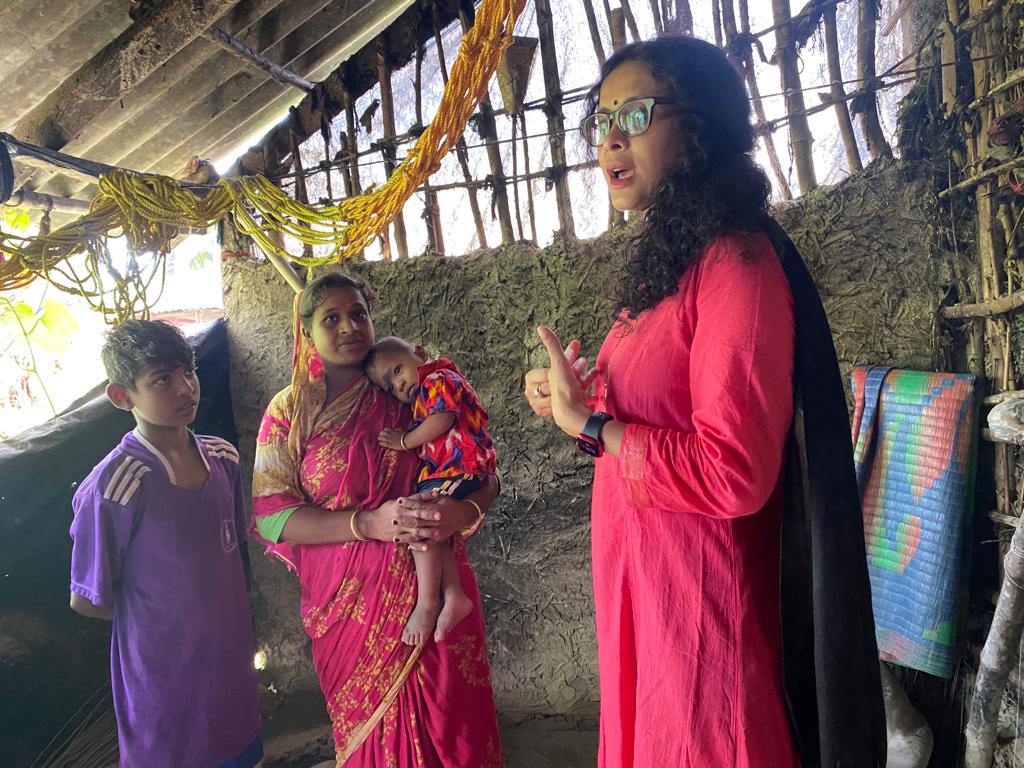 Nandana Sen visits COVID Orphaned Children in the Sundarbans